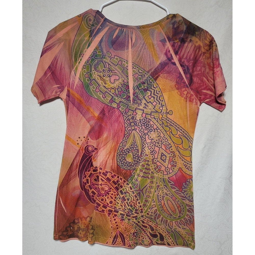 One World Live And Let Live Womens Short Sleeve T Shirt Size PM